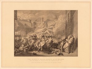 Der Tod von Major Peirson in St. Heliers, 1781 von J. J. Crew