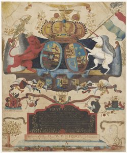 Allegorie auf die Erhebung von Wilhelm IV, 1747 von J. Luiscius