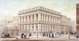 Ansicht des Army and Navy Club auf Pall Mall, Westminster, London, ca. 1853