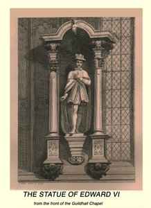 Die Statue von Edward VI von J Mills