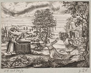 Illustration zu Adam Olearius, „Persianischer Rosenthal von einem sinnreichen Poeten Schich Saadi […]“, Schleswig 1660 von J. Muller