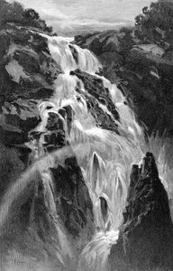 Die Barron Falls bei Cairns, Queensland, Australien, 1886 von J. R. Ashton