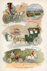 Hansom von 1837 und Hansom von heute von J. R. Sinclair