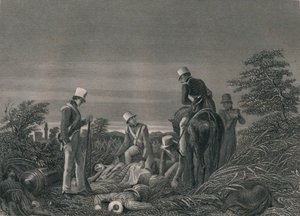 Finden der Farben des 24. Regiments nach der Schlacht von Chilianwallah, Januar 1849 von J. Rogers