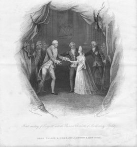 Erstes Treffen von George III. mit Prinzessin Charlotte von J. Rogers