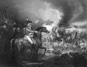 Der Angriff auf das französische Lager auf den Hügeln von Famars bei Valenciennes, 23. Mai 1793, um 1857 von J. Rogers