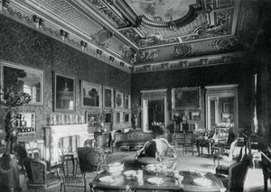 Das Wohnzimmer, Montagu House, 1908 von J Russell and Sons