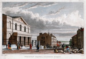 Wesleyanische Kapelle, Stanhope Street, London, 1830