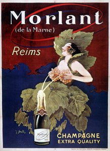 Plakat für Champagner Morlant, von J. Stall, 20. Jahrhundert von J. Stall