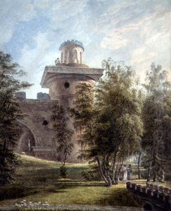 Ansicht des malerischen Parks und Observatoriums in Zarskoje Selo von J. Tearnof