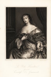 Elizabeth Hamilton, La Belle Hamilton, später Gräfin de Grammont, Ehefrau von Philibert de Grammont, eine der Windsor-Schönheiten von J. Thomson