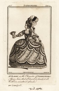 Mrs. Ann Barry in der Rolle der Sophonisba in James Thomsons Sophonisba von J. Thornthwaite