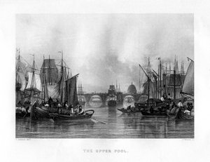 The Upper Pool, London, 19. Jahrhundert