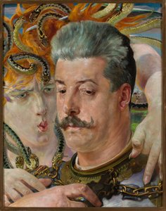 Porträt von Tadeusz Błotnicki mit Medusa von Jacek Malczewski