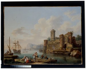 Hafenszene von Jacob Philippe Hackert