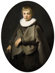 Porträt eines Jungen in Grau, 1634 von Jacob Adriensz Backer