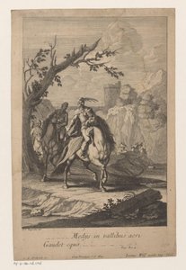 Reiter ziehen durch das Tal von Jacob Andreas Fridrich (I)