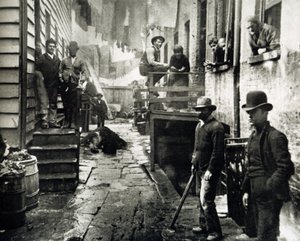 Ansicht von Little Italy, Mulberry Street, New York, USA, um 1890