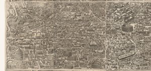 Stadtplan von Rom zur Zeit des Kaisers Augustus (mittleres Blatt)