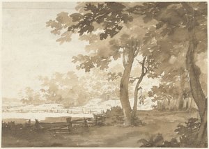 Landschaft mit einem Weg unter Bäumen von Jacob  Cats