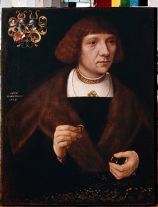 Porträt eines Mannes mit Ringen