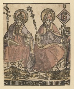 Die Heiligen Silvester und Martinus von Jacob Cornelisz van Oostsanen