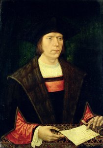Porträt eines Mannes mit Brief, 1515-20