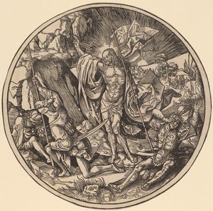 Die Auferstehung und die heiligen Frauen auf dem Weg zum Grab Christi