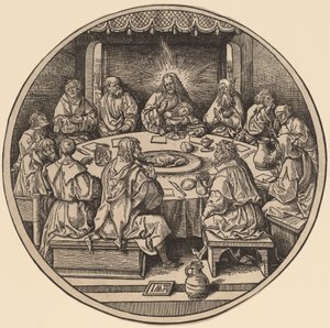 Das letzte Abendmahl von Jacob Cornelisz van Oostsanen after Albrecht Dürer