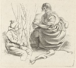 Melkende Frau von Jacob Ernst Marcus