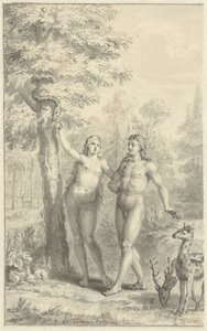 Adam und Eva von Jacob Folkema