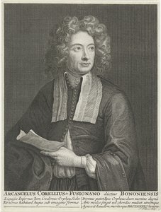 Porträt des Komponisten und Geigers Arcangelo Corelli 1653-1713 von Jacob Folkema