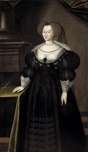 Porträt von Prinzessin Maria Eleonora von Brandenburg, Königin von Schweden von Jacob Heinrich Elbfas