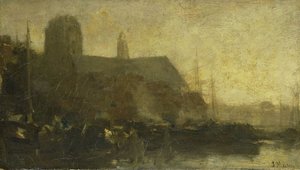 Schiffe im Hafen von Dordrecht