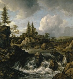 Landschaft mit Wasserfall, ca. 1660
