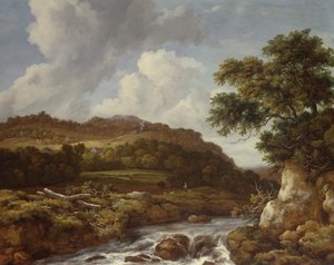 Gebirgslandschaft mit einem Wildbach