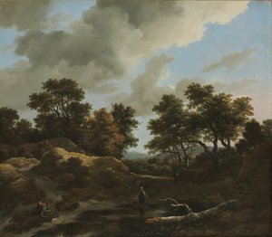 Waldige und hügelige Landschaft, 1660er Jahre von Jacob van Ruisdael