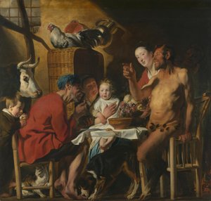 Der Satyr beim Bauern von Jacob Jordaens