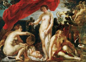 Die Töchter des Kekrops finden den kleinen Erichthonios von Jacob Jordaens
