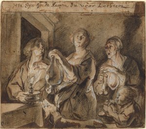 "Es sind gute Kerzen, die den Weg erleuchten" von Jacob Jordaens