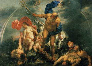 Neptun und Amphitrite im Sturm von Jacob Jordaens