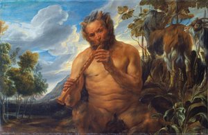 Satyr spielt die Flöte (Kindheit des Jupiter)