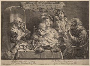 Wie die Alten sungen, so zwitschern die Jungen von Jacob Jordaens