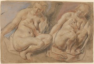 Kauernde Susanna von Jacob Jordaens