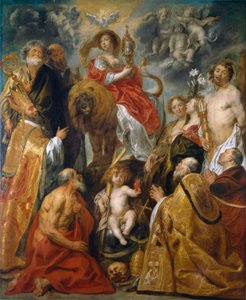 Die Verehrung der Eucharistie von Jacob Jordaens