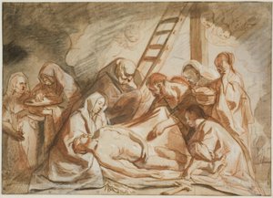 Die Waschung und Salbung des Leichnams Christi von Jacob Jordaens