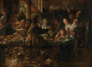 Wie die Alten sungen, so zwitschern die Jungen von Jacob Jordaens