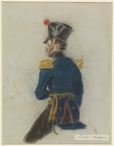 Porträt von Leutnant Werner zu Pferd von Jacob Joseph Eeckhout