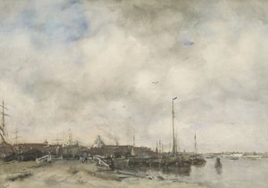 Ansicht einer Stadt von Jacob Maris