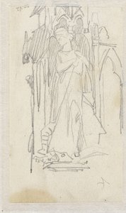 Skizze einer Statue des Hl. Georg von Jacob Maris